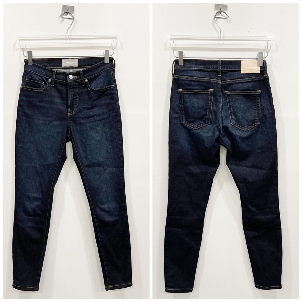 Everlane The Mid Rise Skinny Jeans 26 Ankle Dark Wash